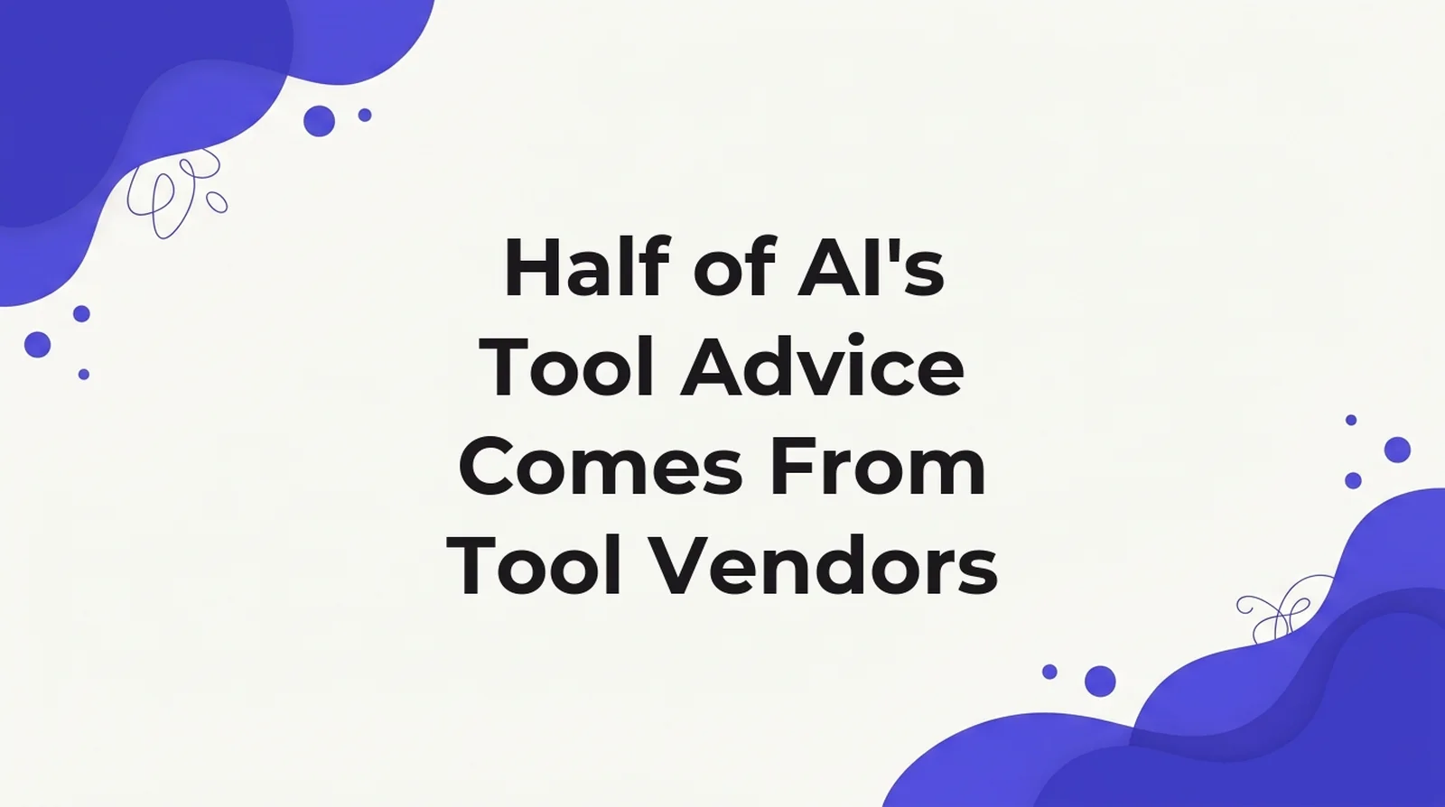 Who writes the sources AI engines cite in the AI-visibility category: half are the tool vendors themselves.