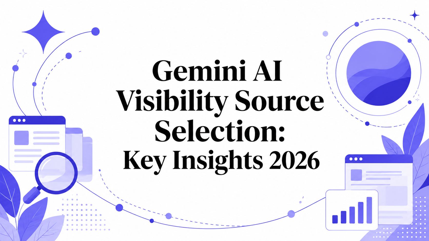 Title card for an article on how Gemini selects the sources it cites and how to measure brand share of voice