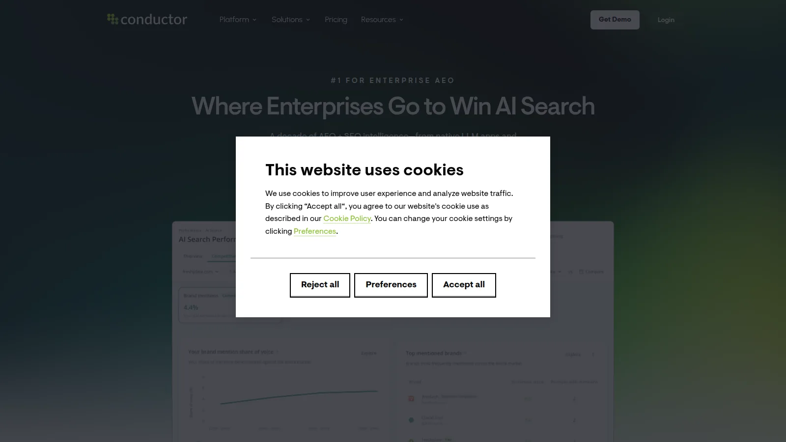 Conductor homepage