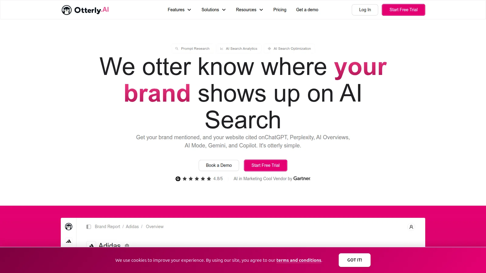 Otterly.AI homepage